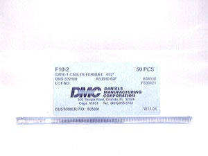 DMC F10-2PKG - .032 Safe-T-Cable Ferrules Cartridge of 50