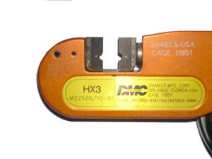 DMC HX3-136 - Crimp Tool with X136 Die Set